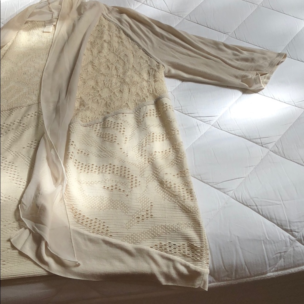 Cream knit cardigan